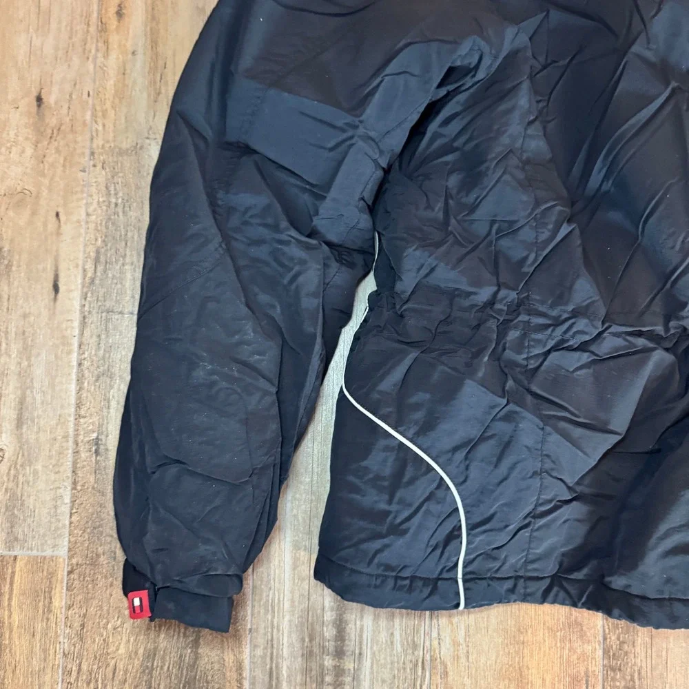 Vintage Tommy Hilfiger Puffer‎ Ski Style Jacket Men's Size XL Black Logo 2005